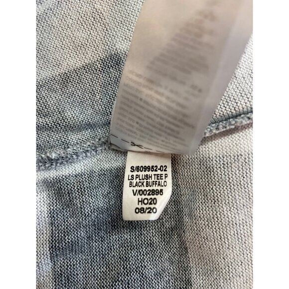 Old Navy XXL Black White Buffalo Plaid Tee Cozycore Cabincore Relaxed - Picture 5 of 7